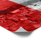 Poster Mur du drapeau du Canada (Coin)