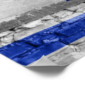 Poster Mur du drapeau israélien (Coin)