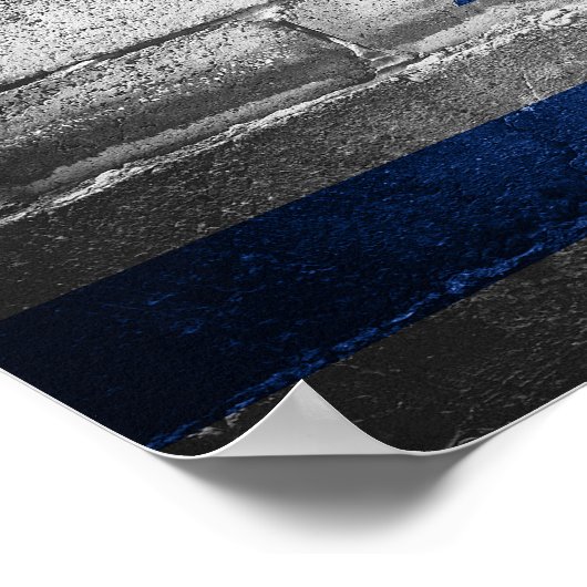 Poster Mur du drapeau israélien (Coin)