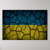 Poster Mur du drapeau ukrainien (Devant)