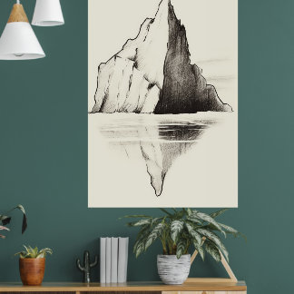 Poster mur du royaume des glaces