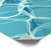 Poster Mur. Eau de piscine. (Coin)
