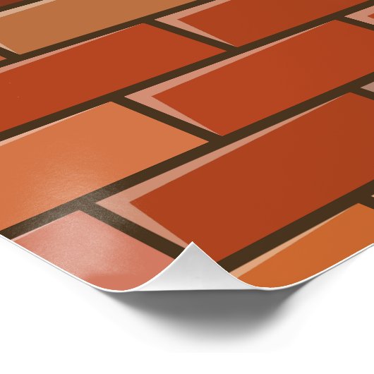 Poster mur en brique (Coin)