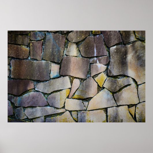 Poster Mur en brique gris (Devant)