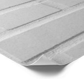 Poster Mur en briques blanches (Coin)