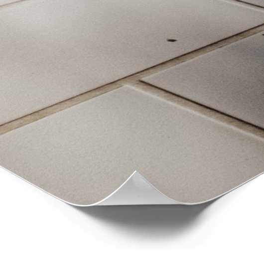 Poster Mur en briques blanches (Coin)