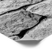 Poster Mur en pierre grise, arrière - plan abstrait. (Coin)