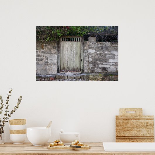 Poster Mur et porte (Cuisine)