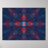 Poster Mur fractionné multicolore (Devant)