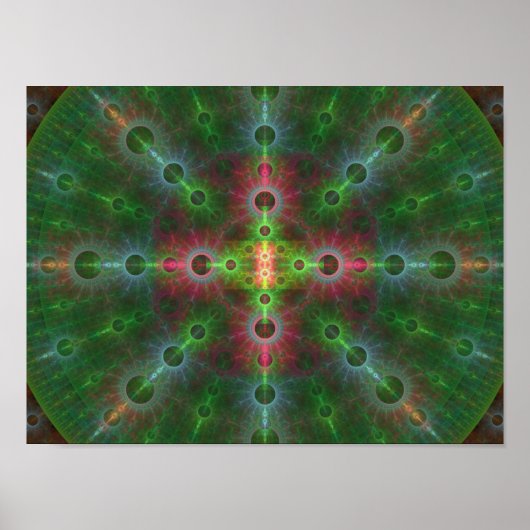 Poster Mur fractionné multicolore (Devant)