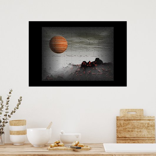 Poster Mur Grafitti (Cuisine)