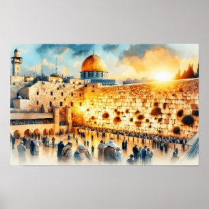 Poster Mur occidental de Jérusalem