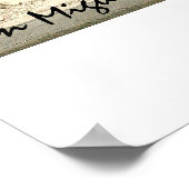 Poster Mur orange (Coin)