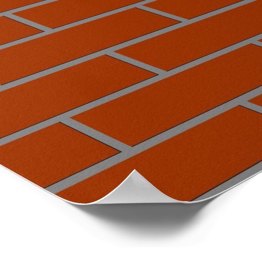 Poster mur parfait en brique (Coin)