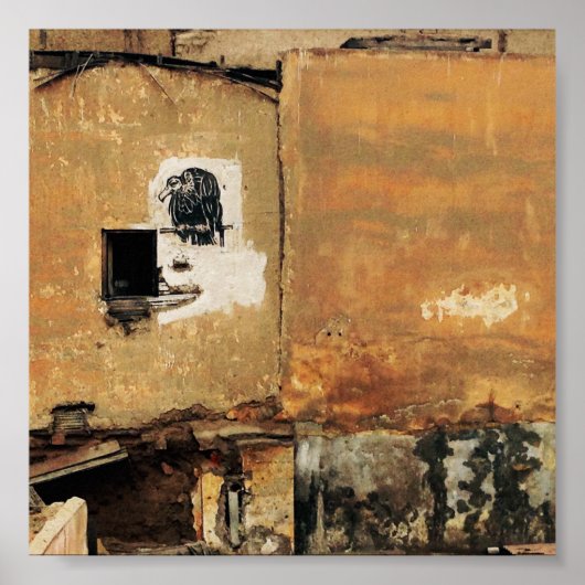 Poster mur urbain de vautour péruvien (Devant)