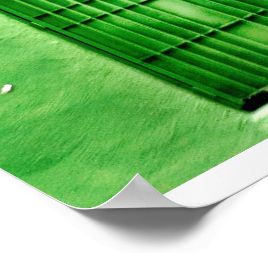 Poster Mur vert Abstrait (Coin)