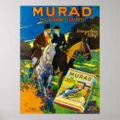 Poster Murad Cigarettes 1910 The Turkish Cigarette (Devant)
