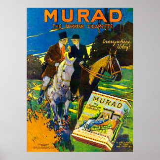 Poster Murad Cigarettes 1910 The Turkish Cigarette
