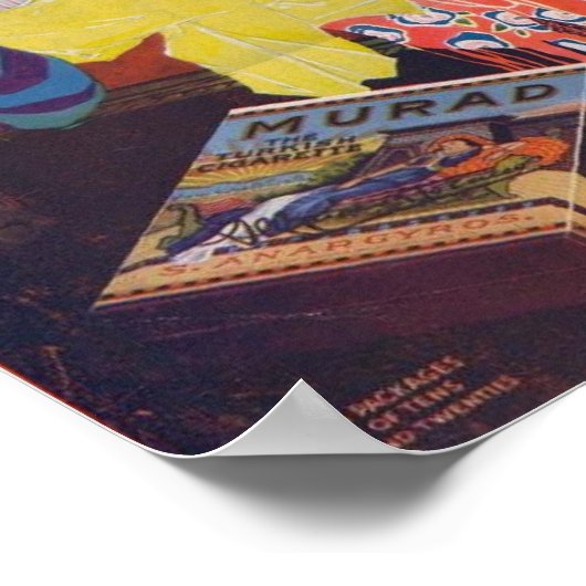Poster Murad Cigarettes turques 2 (Coin)