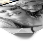 Poster mural 9 Modèle photo Roundé Frame Collage (Coin)