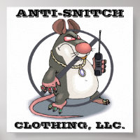 Poster mural Anti-Snitch Giant No Rats
