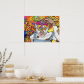 Poster mural "Buckethead & Trippie" 18x24 (Cuisine)