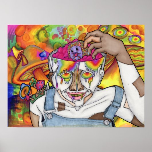 Poster mural "Buckethead & Trippie" 18x24 (Devant)