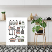 Poster mural de cuisine Boho-chic Pastel du milieu
