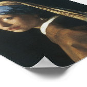 Poster mural de la fille avec perle (Coin)