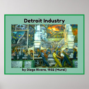 Poster Mural de l'industrie de Détroit
