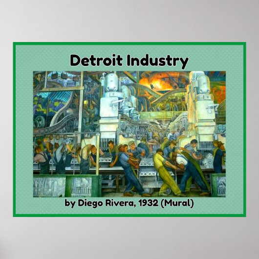 Poster Mural de l'industrie de Détroit (Devant)