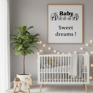 Poster mural éléphant double face personnalisable