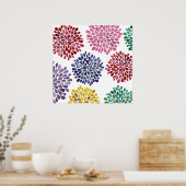 Poster mural Fleur Fleur Fleur Art Chambre Moderne (Cuisine)