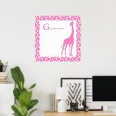 Poster mural Giraffe Baby Bedroom (Bureau à domicile)