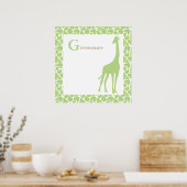 Poster mural Giraffe Baby Bedroom (Cuisine)