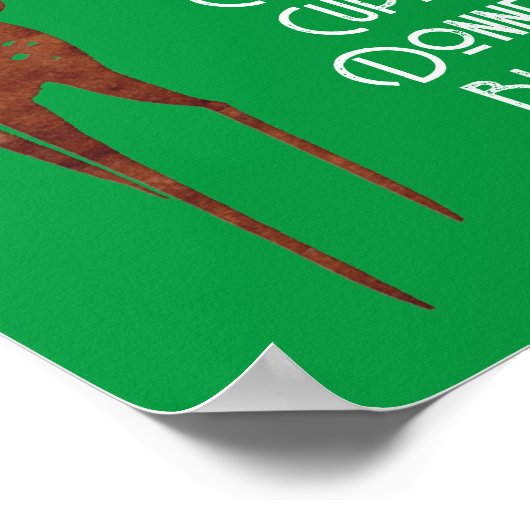 Poster mural - Père Noël Reindeer - Rudolph Red No (Coin)