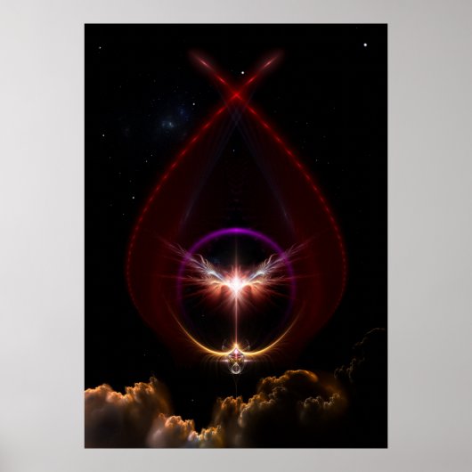 Poster mural Peridin Fractal Art (Devant)