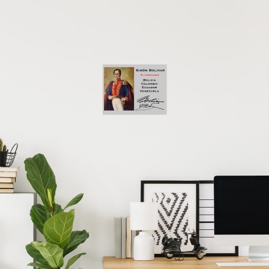 Poster mural Simón Bolivar* (Bureau à domicile)