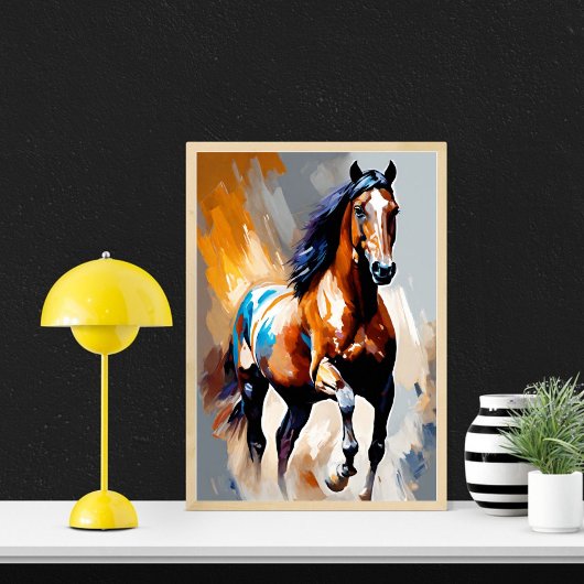 Poster murale Abstrait Horse