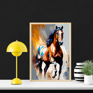 Poster murale Abstrait Horse
