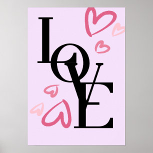 Poster murale avec beaucoup d'amour