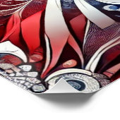 Poster murale avec design de couleurs françaises (Coin)