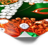 Poster murale avec design irlandais (Coin)