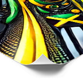 Poster murale avec design Jamaïcain (Coin)