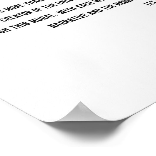 Poster murale Couleur complète (Coin)