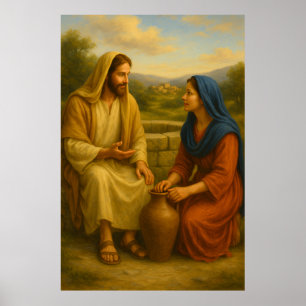 Poster murale de Jesus And Woman At the Well ™ LDS