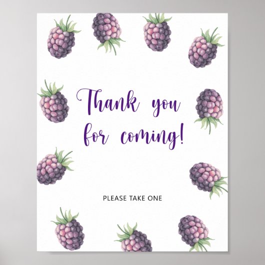 Poster Mûres - Merci d'être venus (Devant)