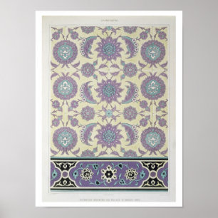 Poster Murez les tuiles du palais d'Ismayl-Bey, de 'AR