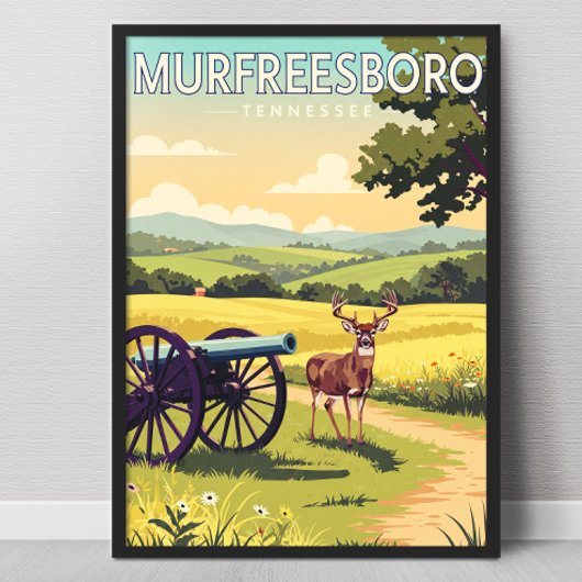 Poster Murfreesboro Tennessee vintage