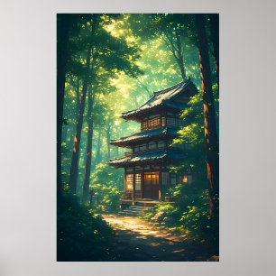 Poster Murmures de la forêt : une retraite japonaise cach